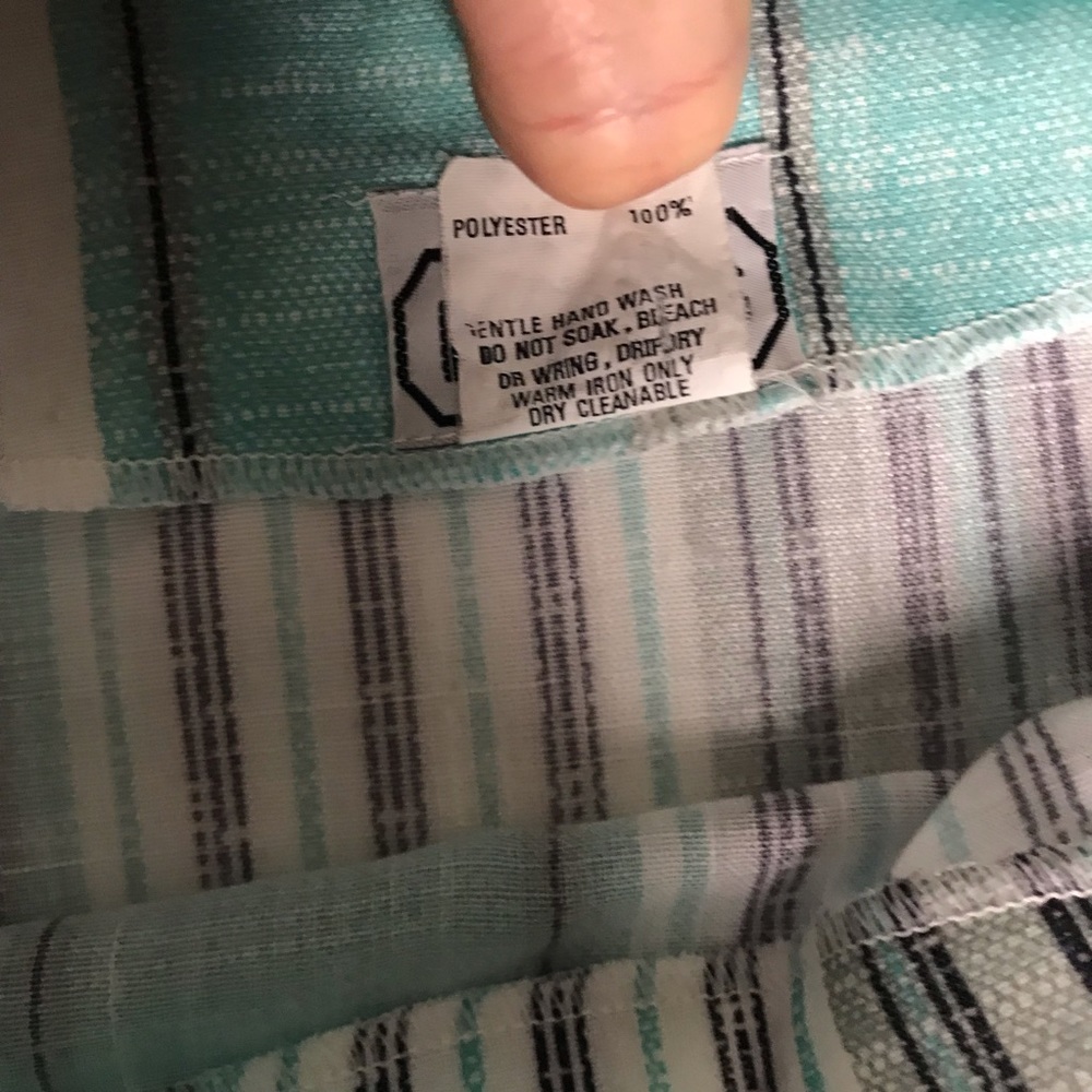 Vintage Katies Blue White Striped Dress Size 16 - Picture 8 of 9